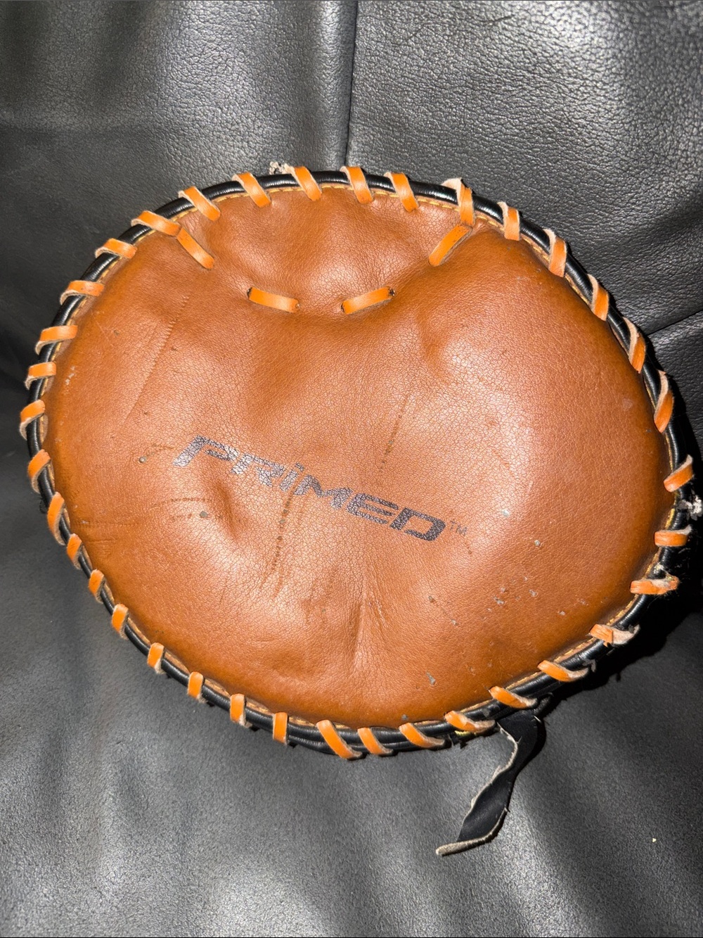 Brown Leather Catcher's Mitt - Men's Gloves Accessory